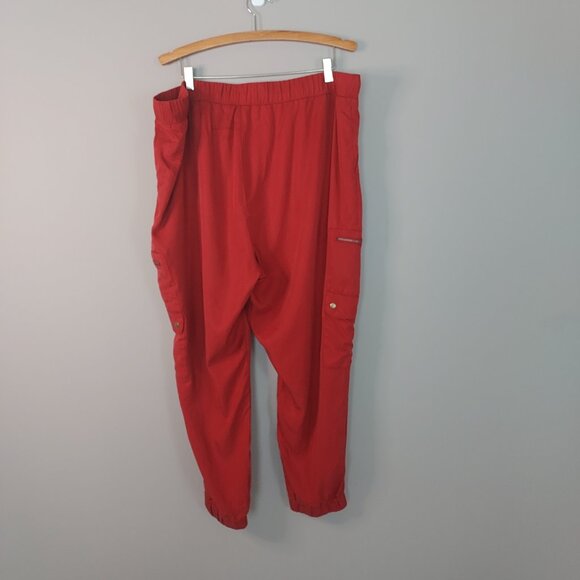 Banana Republic Pull On Red Jogger Cargo Pants Size XXL - Picture 4 of 14